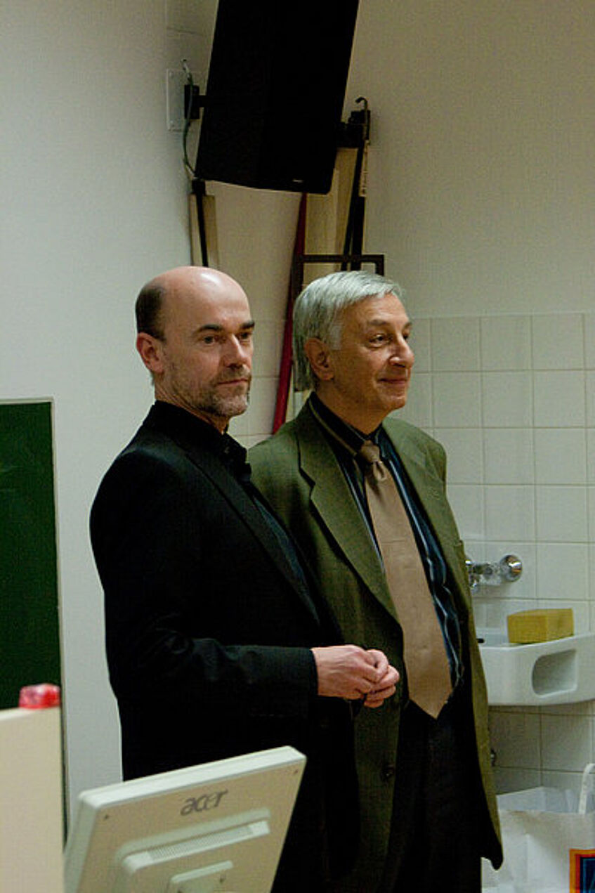 Univ.-Prof. Dr. Reinhard Wolters und Univ.-Prof. Dr. Wolfgang Szaivert
